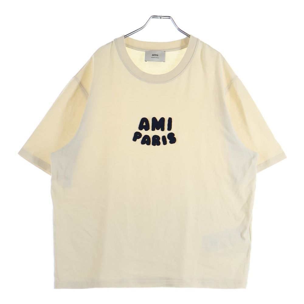 アミ パリス 半袖Tシャツ (アイボリー) AMI Tシャツ アミ T T-Shirts t 