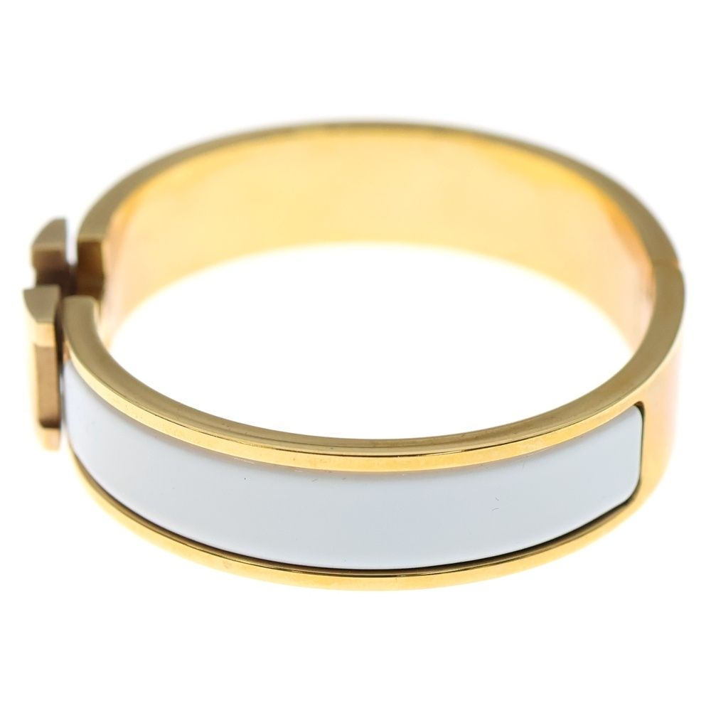 お値下げ相談OKです！HERMES ホワイト・ゴールド バングル HERMES (エルメス) クリッククラック PM ブレスレット バングル