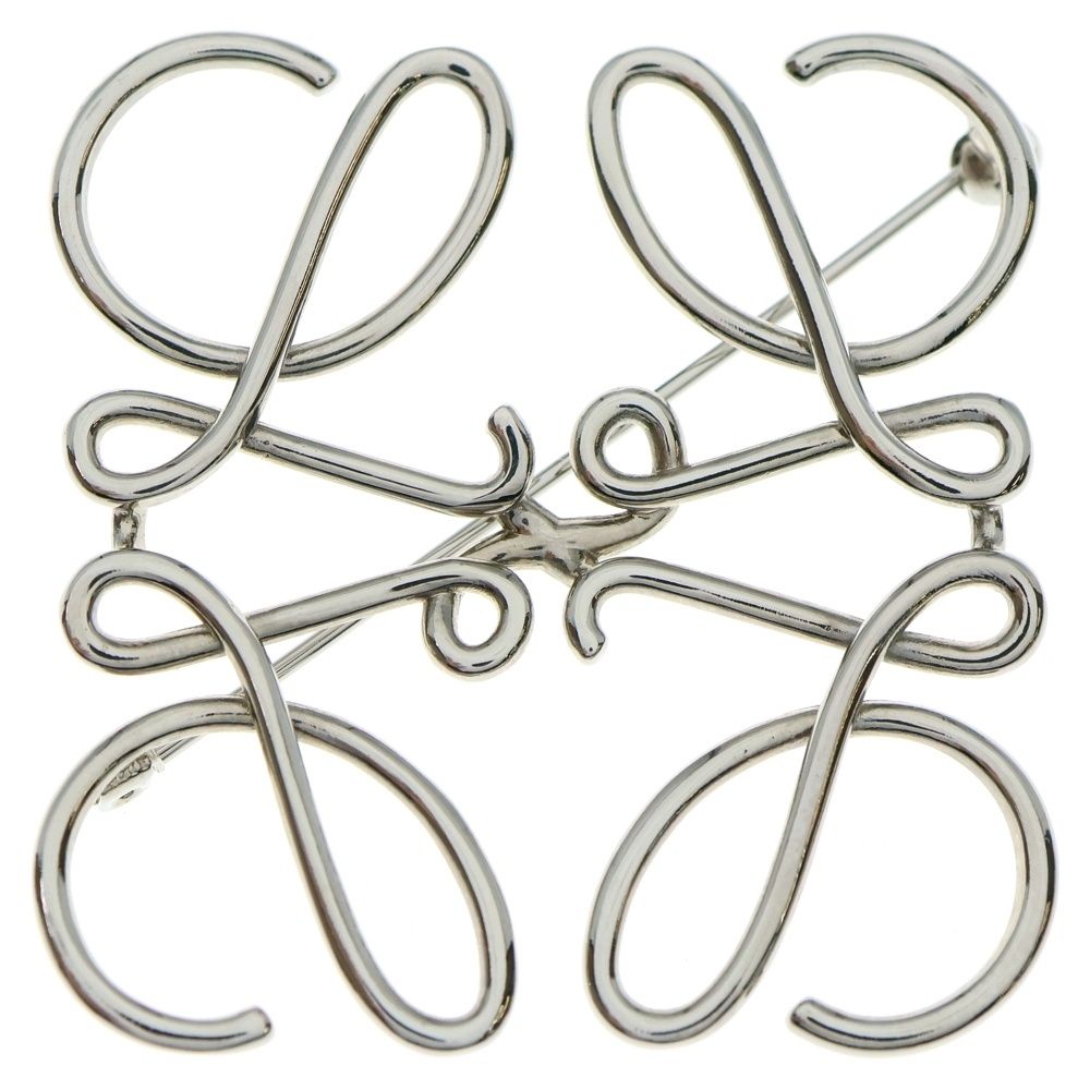 LOEWE (ロエベ) アナグラム ロゴ ブローチ ピンバッジ シルバー - メルカリ