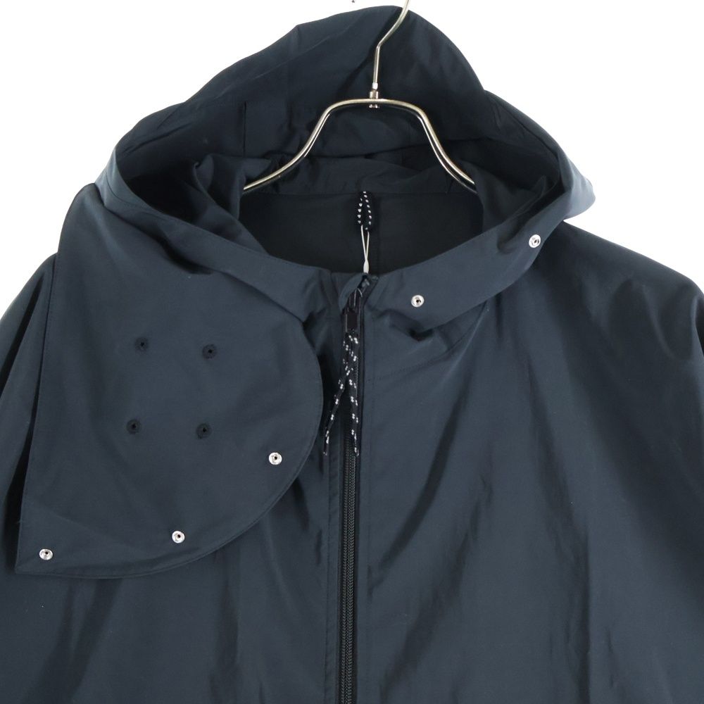 オールモストブラック　マウンテンパーカー ALMOSTBLACK (オールモストブラック) WOVEN WATER-REPELLENT HOOD