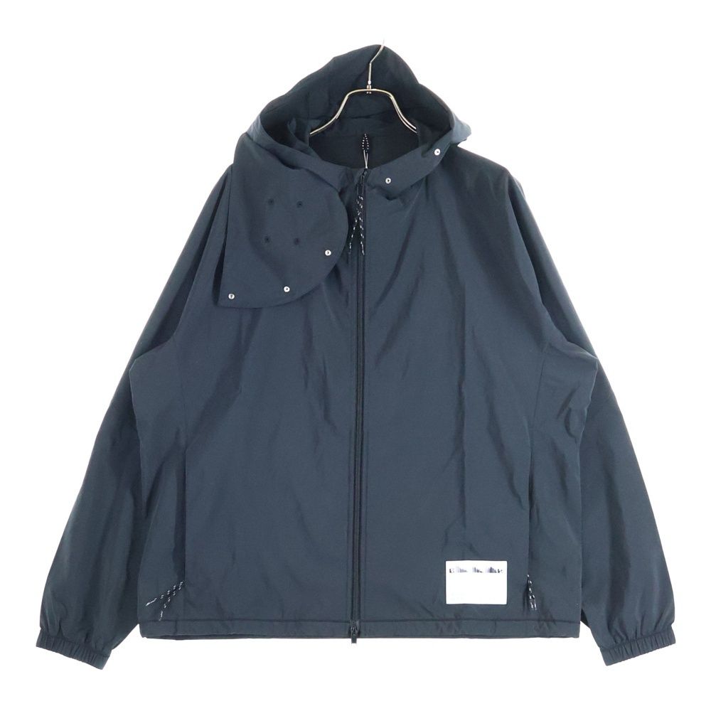 オールモストブラック　マウンテンパーカー ALMOSTBLACK (オールモストブラック) WOVEN WATER-REPELLENT HOOD