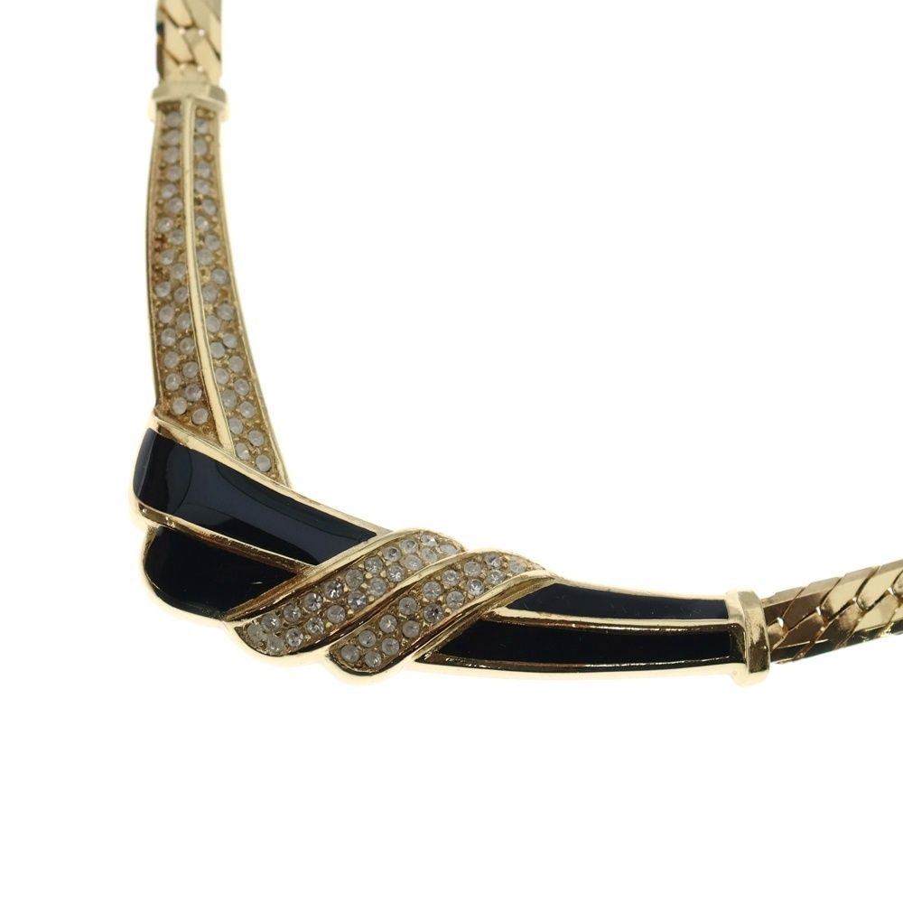 Christian Dior (クリスチャンディオール) ラインストーン ネックレス