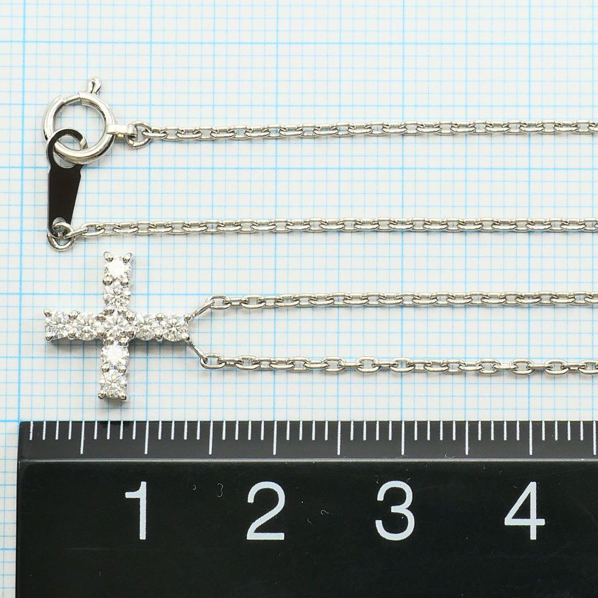 PT900/プラチナ PT850/プラチナ ネックレス ダイヤモンド 0.34ct 総