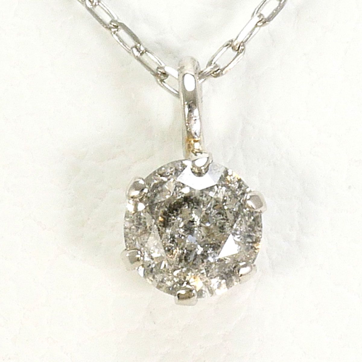 K18 WG ピンクダイヤモンド ペンダントトップ 0.10ct 18金 K18 ゴールド GOLD 750 天然ダイヤモンド0.31ct ネックレス用