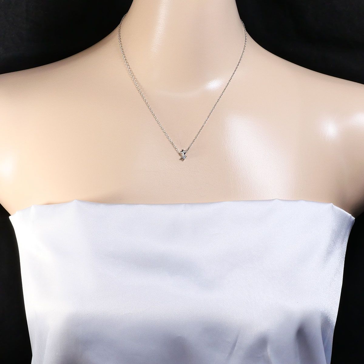 pt900 pt850 プラチナ 天然ダイヤモンド0.27ctネックレス40cm 送料無料】プラチナ/platinum/Pt850/Pt900 ダイヤモンド/diamond/DIA 2