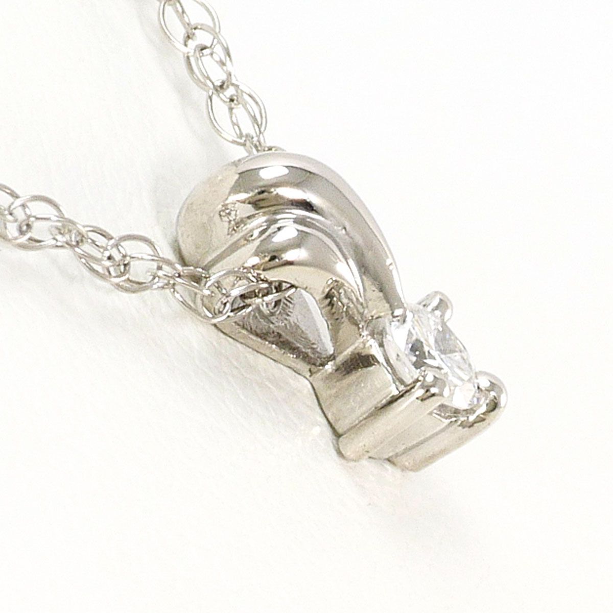 値下げしました！プラチナ ダイヤ ネックレス チェーンPt850 D0.15 PT900/プラチナ PT850/プラチナ ネックレス ダイヤモンド 0.080ct 総