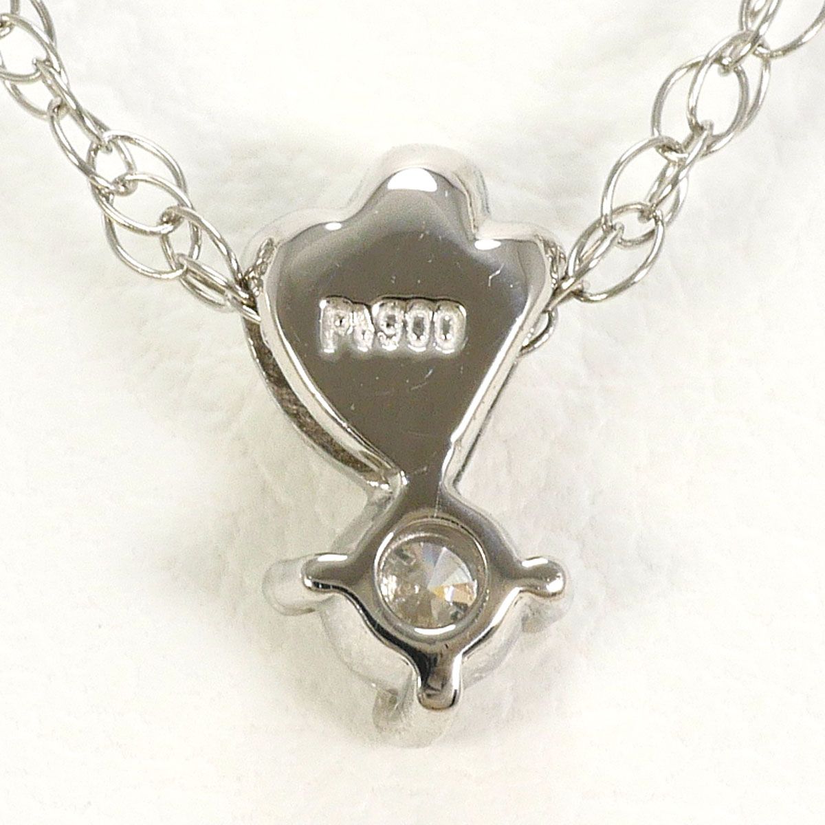 PT900/プラチナ PT850/プラチナ ネックレス ダイヤモンド 0.080ct 総