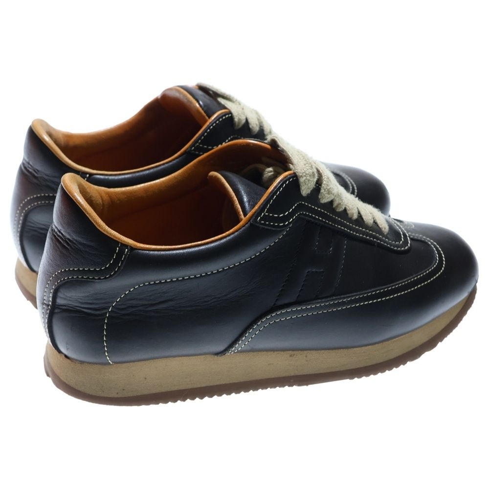 HERMES (エルメス) クイック Hロゴ レザー ローカットスニーカー