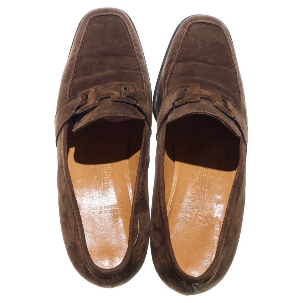 HERMES (エルメス) コンスタンス スエード ローファー ブラウン