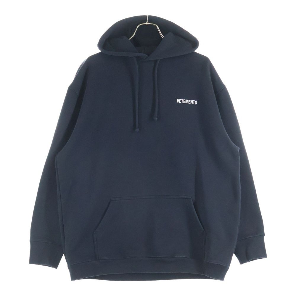 VETEMENTS (ヴェトモン) Logo Hoodie UA52TR112B ロゴフーディ パーカー ブラック