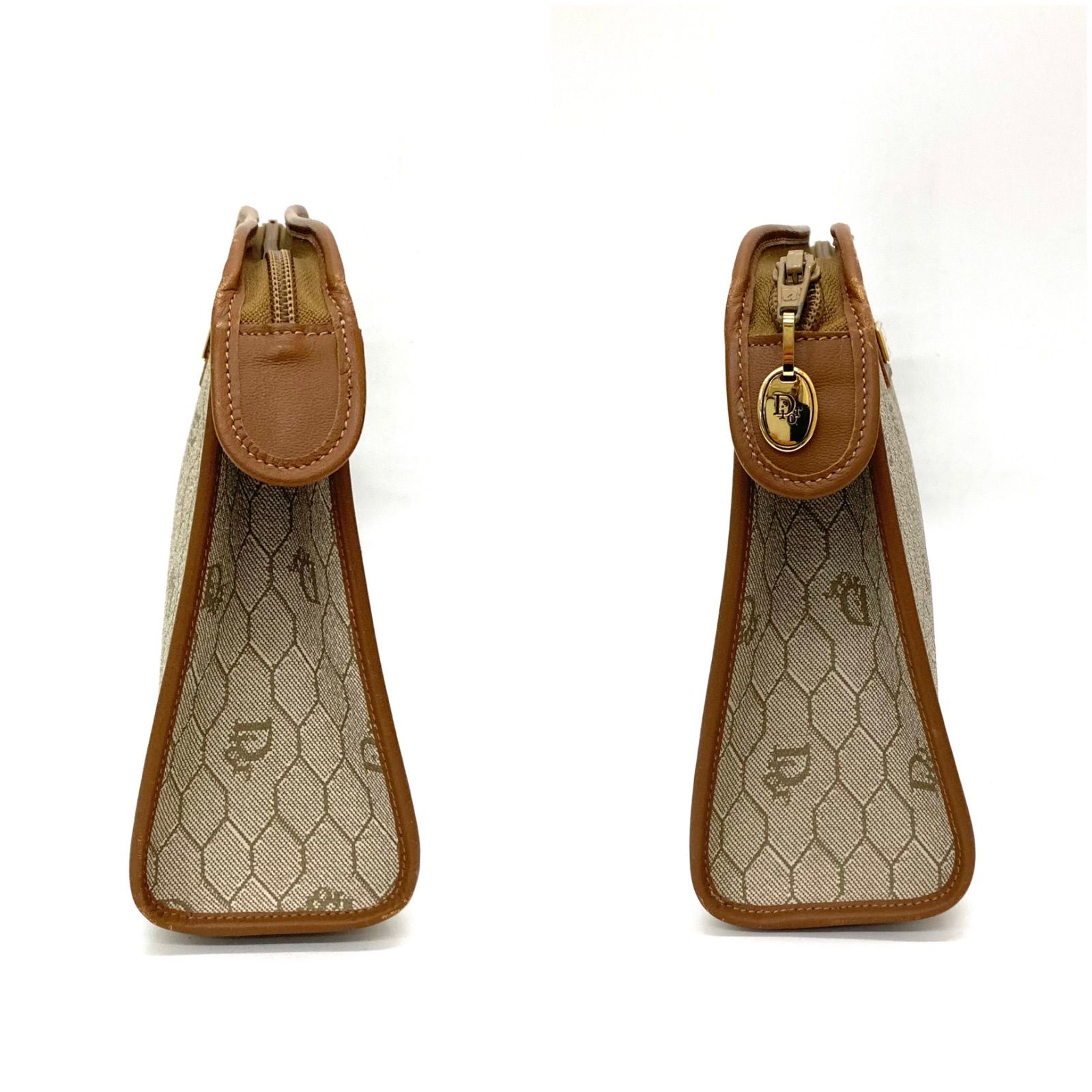 クリスチャンディオール　ハニカム柄　チェーンハンドバッグ　クラッチバッグ ◇Christian Dior◇クリスチャンディオール ハニカム柄 クラッチバッグ