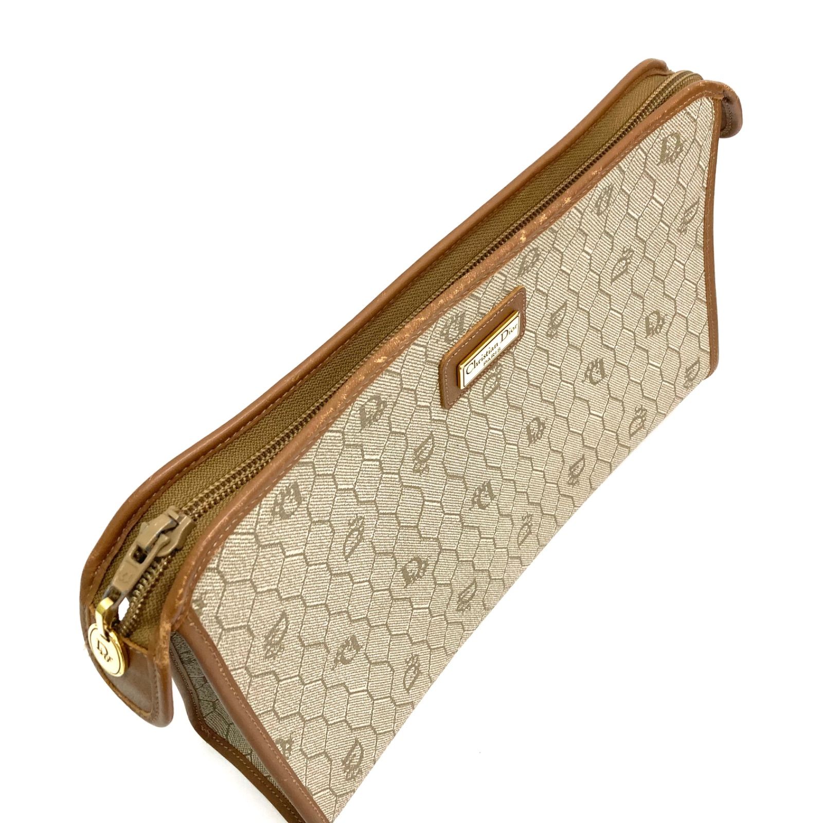 ◇Christian Dior◇クリスチャンディオール ハニカム柄 クラッチバッグ
