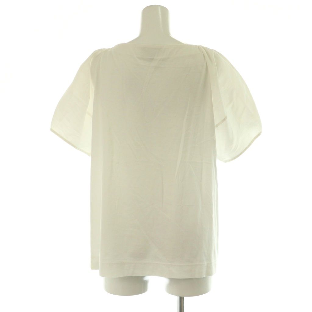 drawer ドゥロワー シアーパフスリーブカットソー drawer ドゥロワー シアーパフスリーブカットソー ドゥロワーのTシャツ