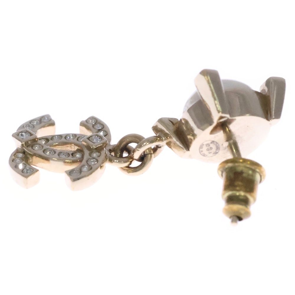 CHANEL (シャネル) ココマーク フェイクパールピアス シャンパン