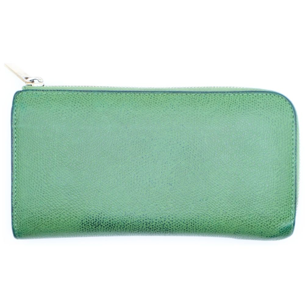 ヴァレクストラ グリーン チェーン 長財布 ウォレット サイフ