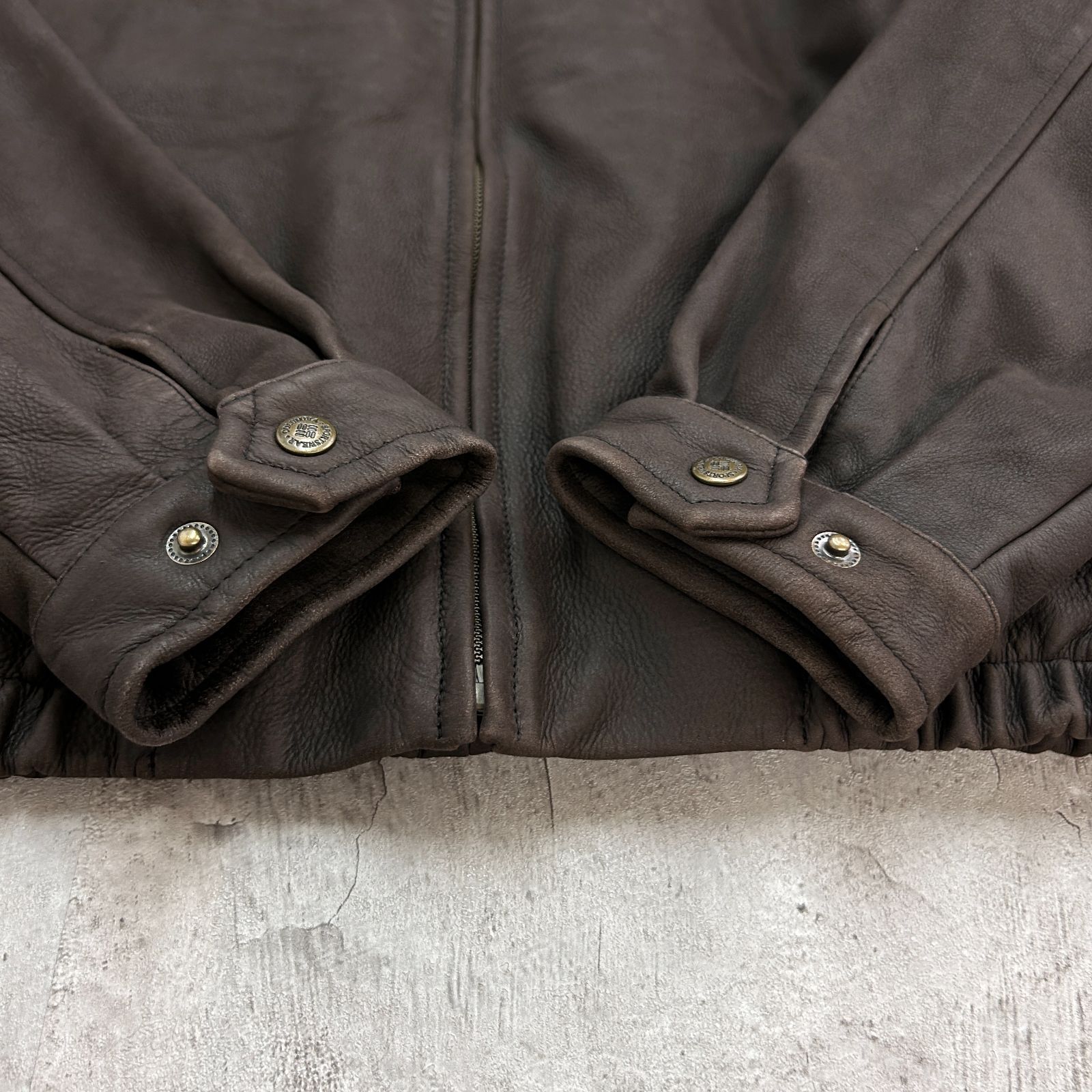 90s columbia コロンビア レザーフライトジャケット スイングトップ