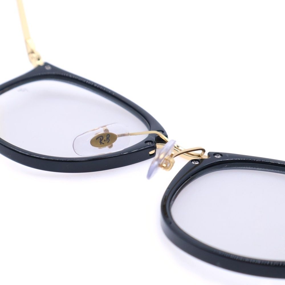Ray Ban (レイバン) ウエリントン型 アイウェア 眼鏡 メガネ ブラック 