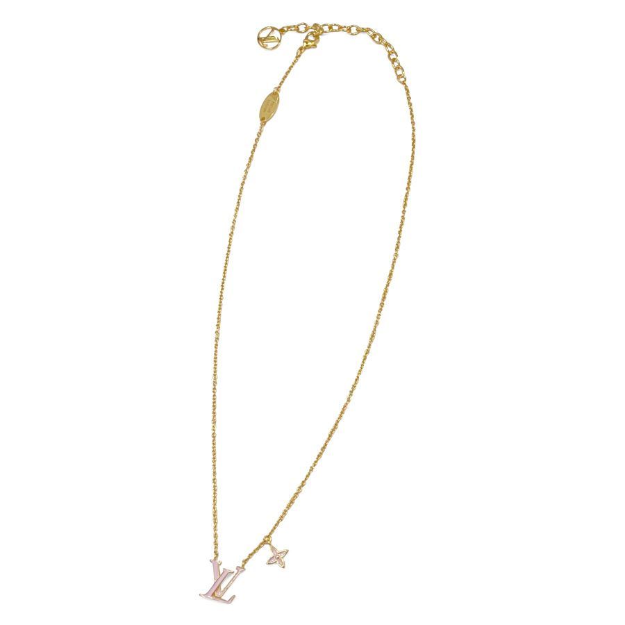 もも　極美品 ルイヴィトン コリエLVアイコニック エナメル ピンク 鑑定済・極美品 ルイヴィトン コリエLVアイコニック エナメル ピンク