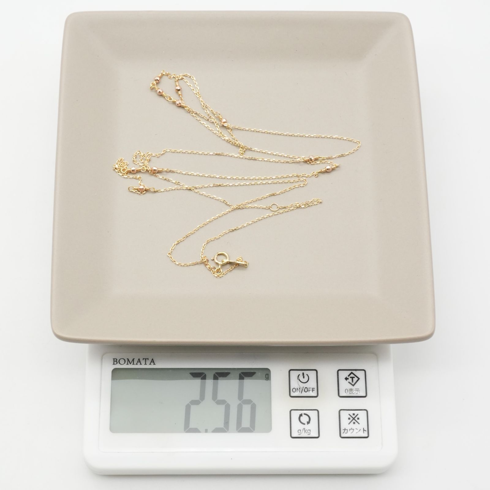 アガット ミラーボール付きロングネックレス k10 アガット ミラーボール ロング K10 ネックレス/25-1352S - メルカリ