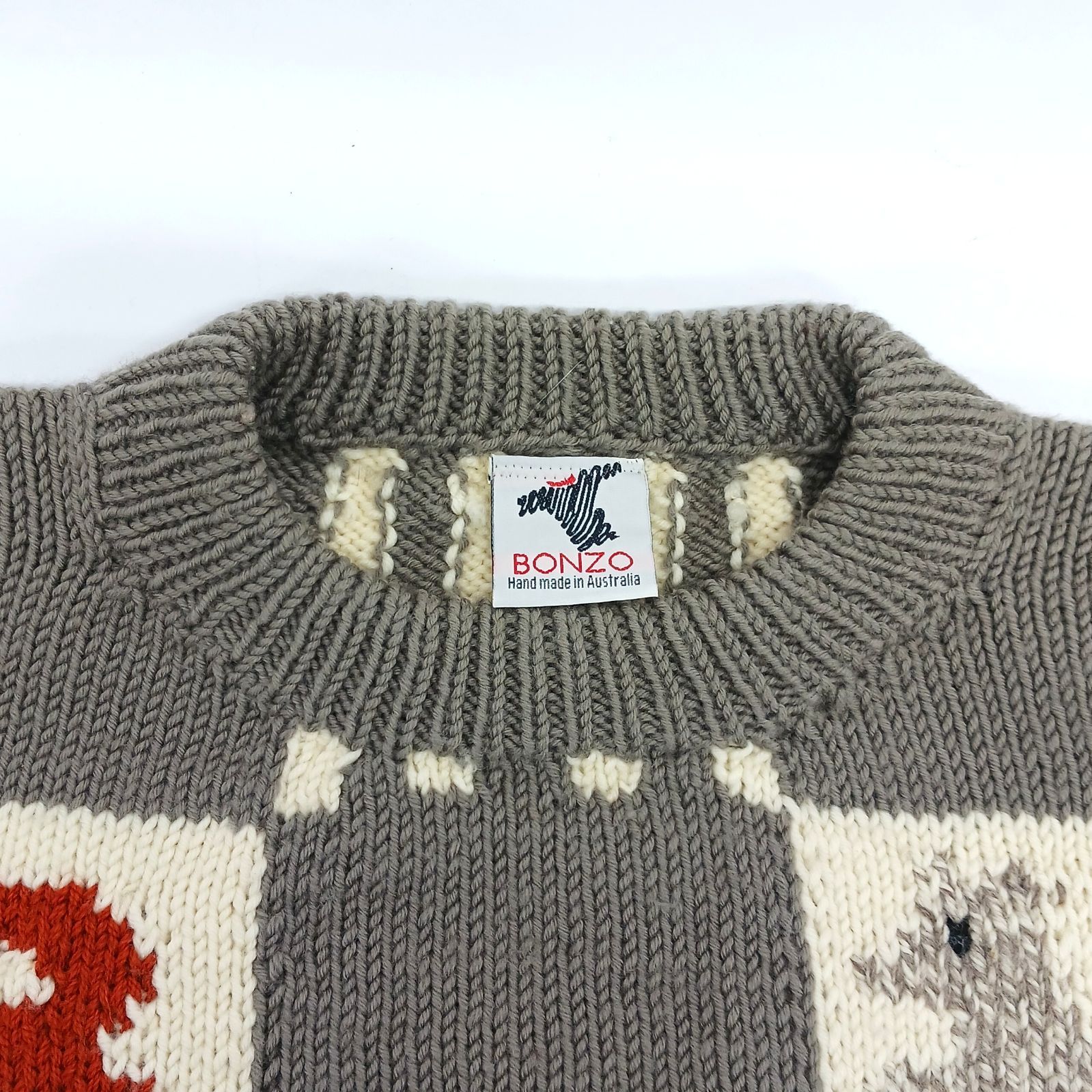 オーストラリア製 ボンゾー BONZO ウール ニット セーター クルー