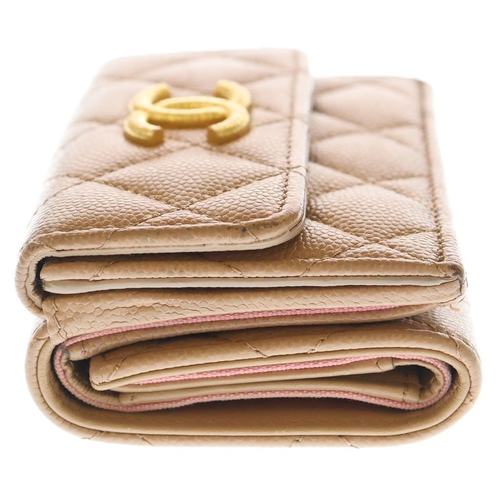 CHANEL (シャネル) マトラッセ スモールフラップウォレット 三つ折り