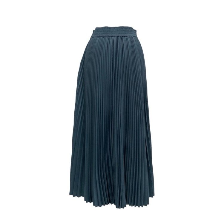 HYKE ハイク Taffeta Pleated skirt タフタプリーツ スカート ブルー 1