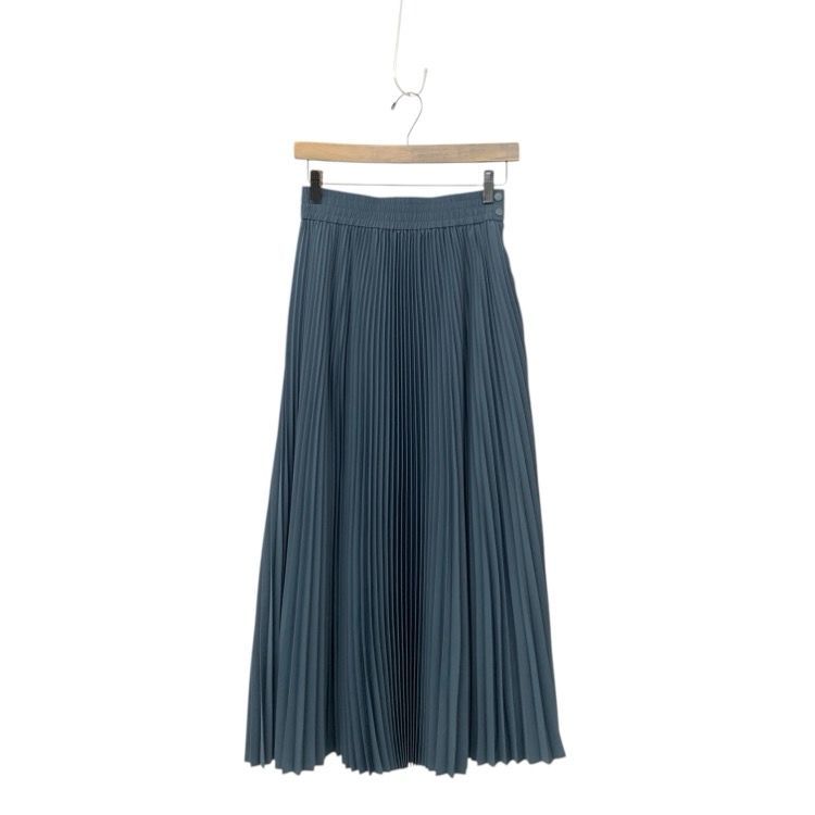 HYKE ハイク Taffeta Pleated skirt タフタプリーツ スカート ブルー 1