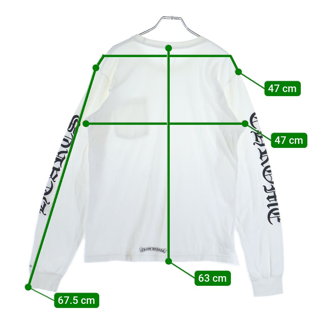 CHROME HEARTS (クロムハーツ) NECK LOGO L/S TEE ネックロゴ プリント