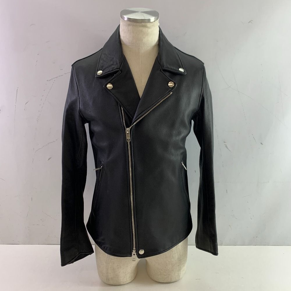 04w5338▽※【】JOURNAL STANDARD ジャーナルスタンダード 17-011-600-8180-3-0 レザージャケット ダブルライダース ブラック M ラムレザー 【八王子店】