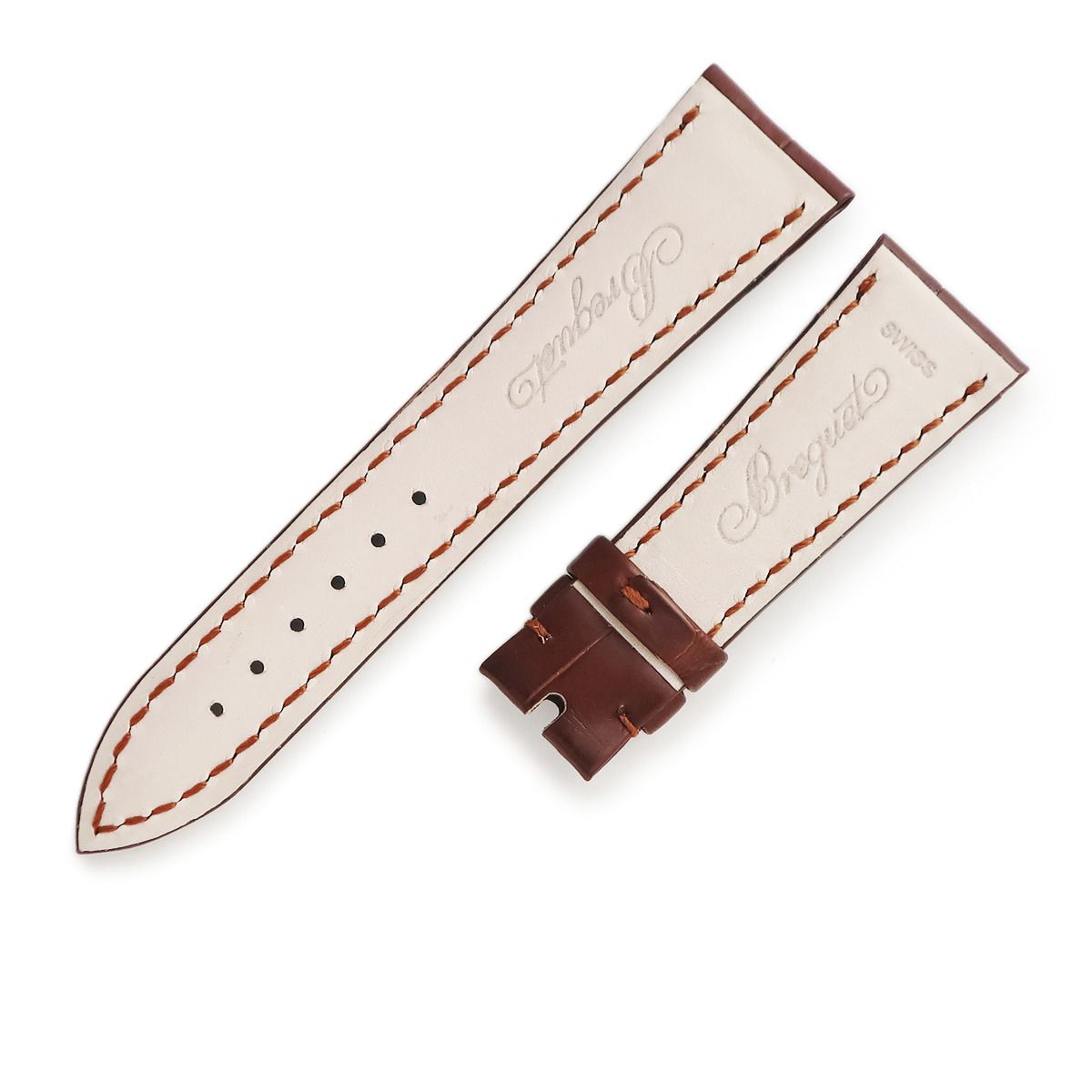 Breguet レザーベルト ブラウン Custom Genuine Alligator Leather Watch Straps For Breguet For Sale