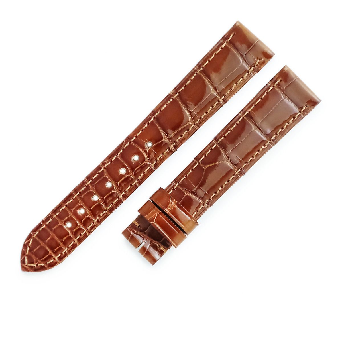 カルティエ Cartier 腕時計パーツ 純正 クロコダイル ブラウン 未使用