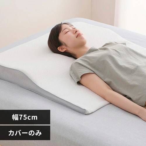  アイリスオーヤマ エアリーピローカバーワイドタイプ エアリーピロー専用カバー ダブルラッセル生地 PWC-TKR7568 ホワイト 枕・ピロー