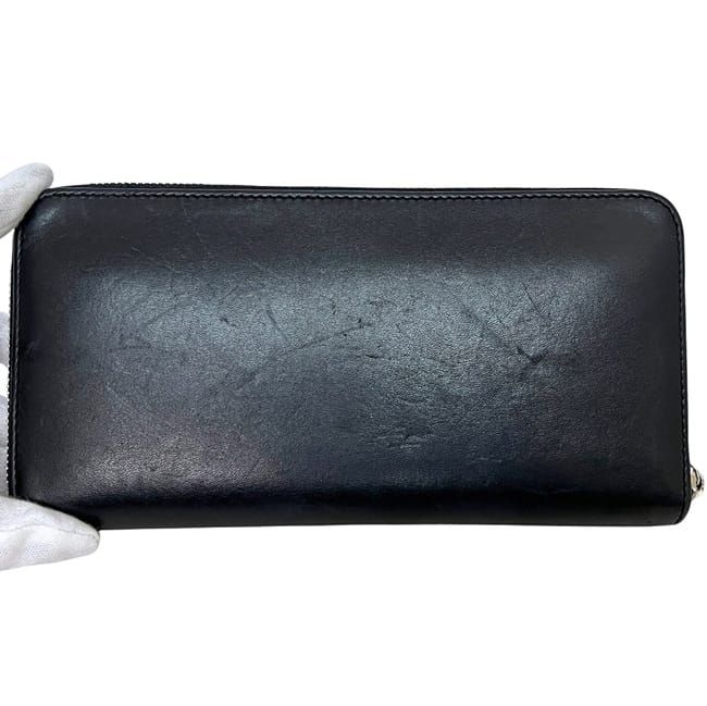 ロエベLOEWE ラウンドファスナーウォレット天然皮革黒長財布レインボー LOEWE】ロエベ『レインボー ジップアラウンド ウォレット』レディース