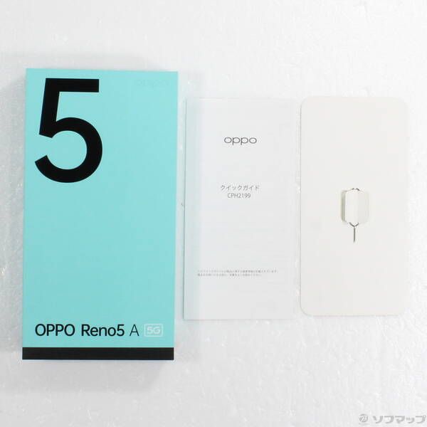 中古品〕 OPPO Reno5 A 128GB アイスブルー CPH2199 楽天 SIMフリー