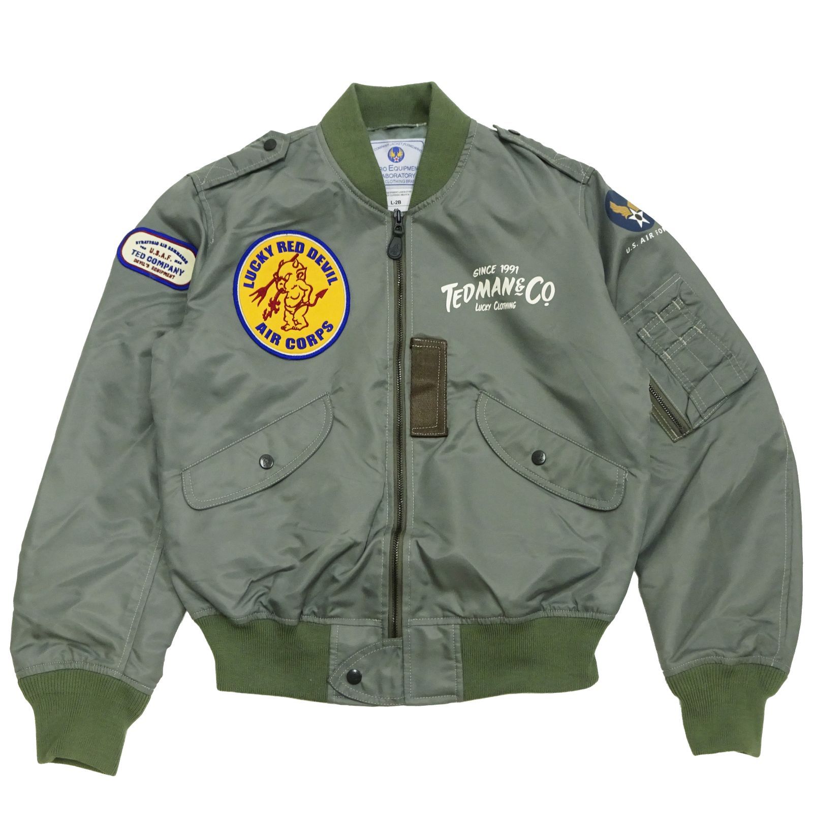 美品 サンタスティック 袖レザー ラムレザー ウールメルトン