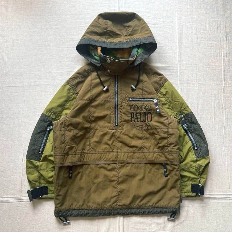 90s 00s OLD UMBRO ナイロンアノラックパーカー y2k テック 90s アンブロアノラックパーカーy2k umbro ナイロンL