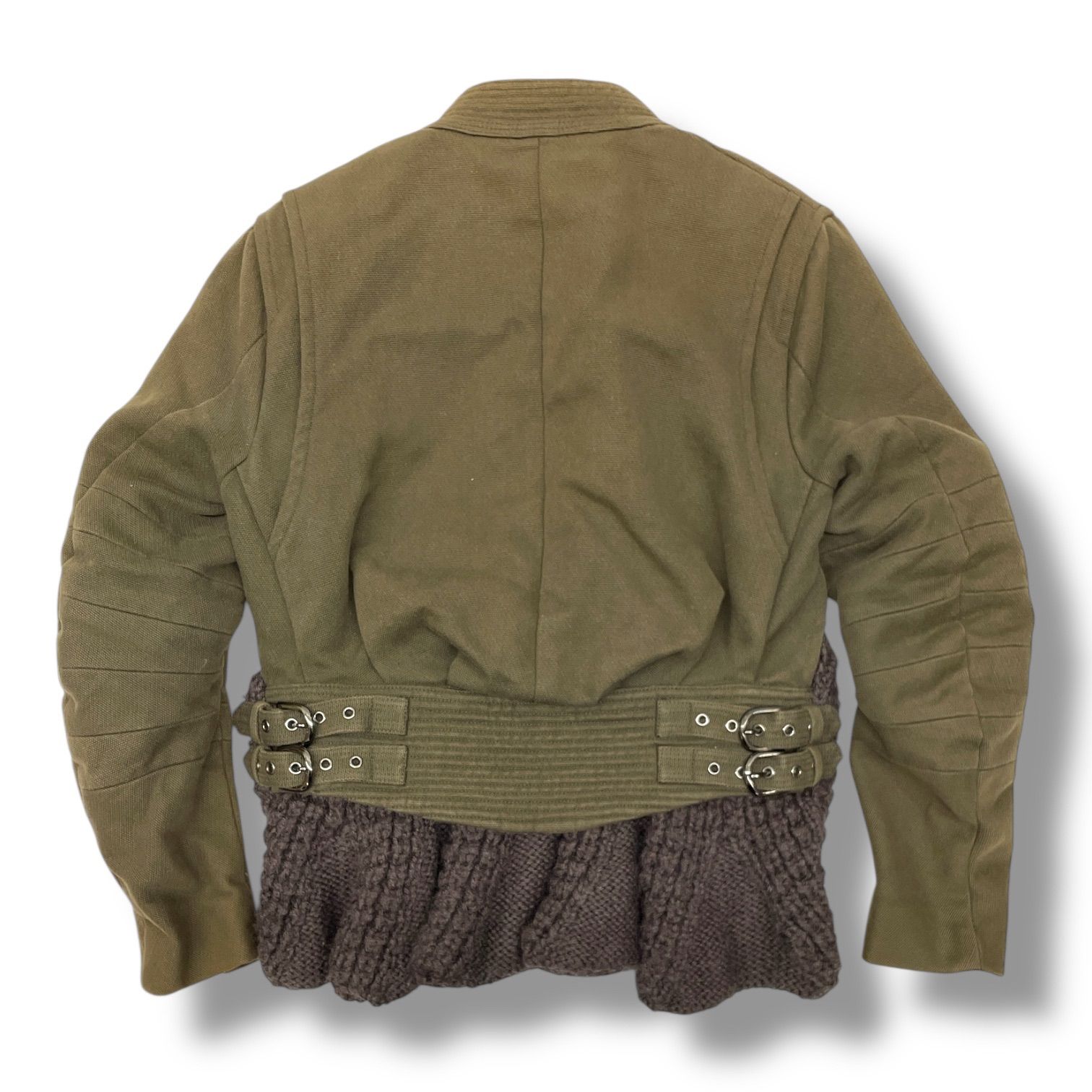 sacai サカイ ニット ライダース ジャケット 異素材 ドッキング