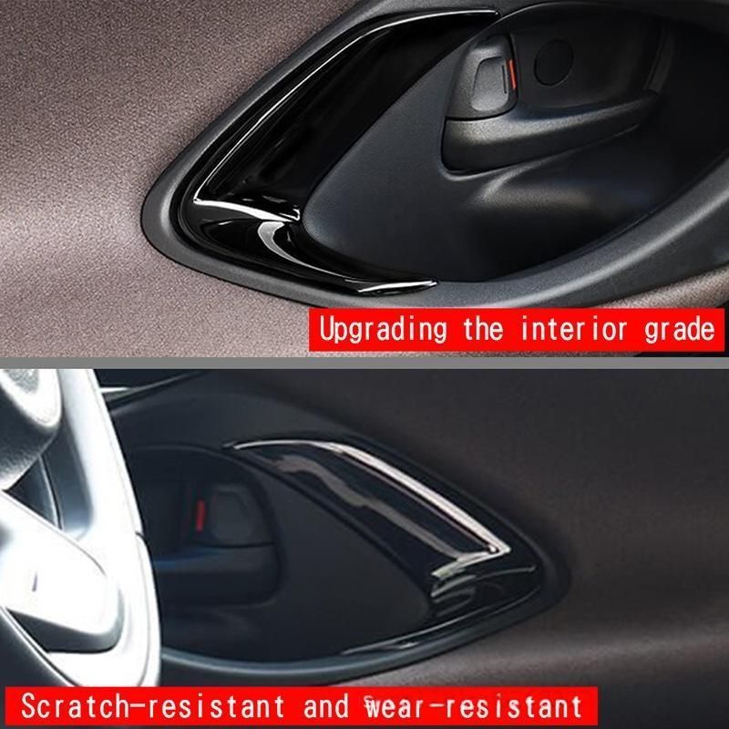 【送料無料】トヨタYaris Cross 内ドアボウル装飾フレーム 2点セット ABS製 碳纤維/光沢ブラック インテリアパネル ドア内装飾パーツZX03