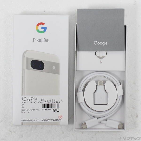 中古品〕 Google Pixel 8a 128GB ポーセリン GA049 au SIMフリー【269