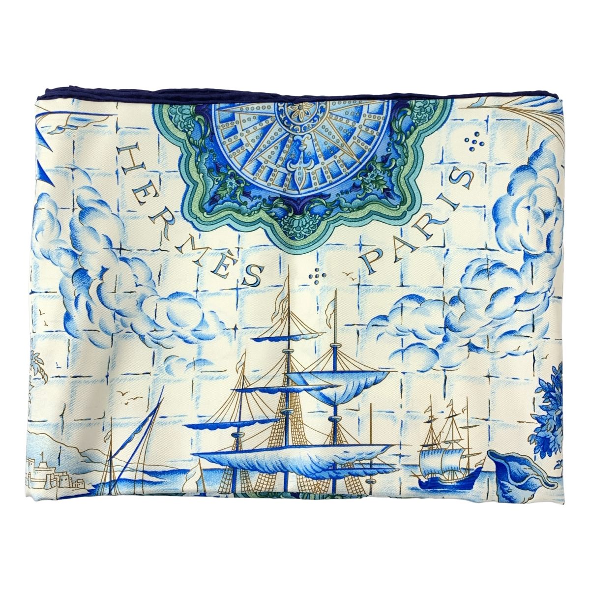 美品】 HERMES / エルメス | AZVLEJOS アズレージョ / カレ90 シルク