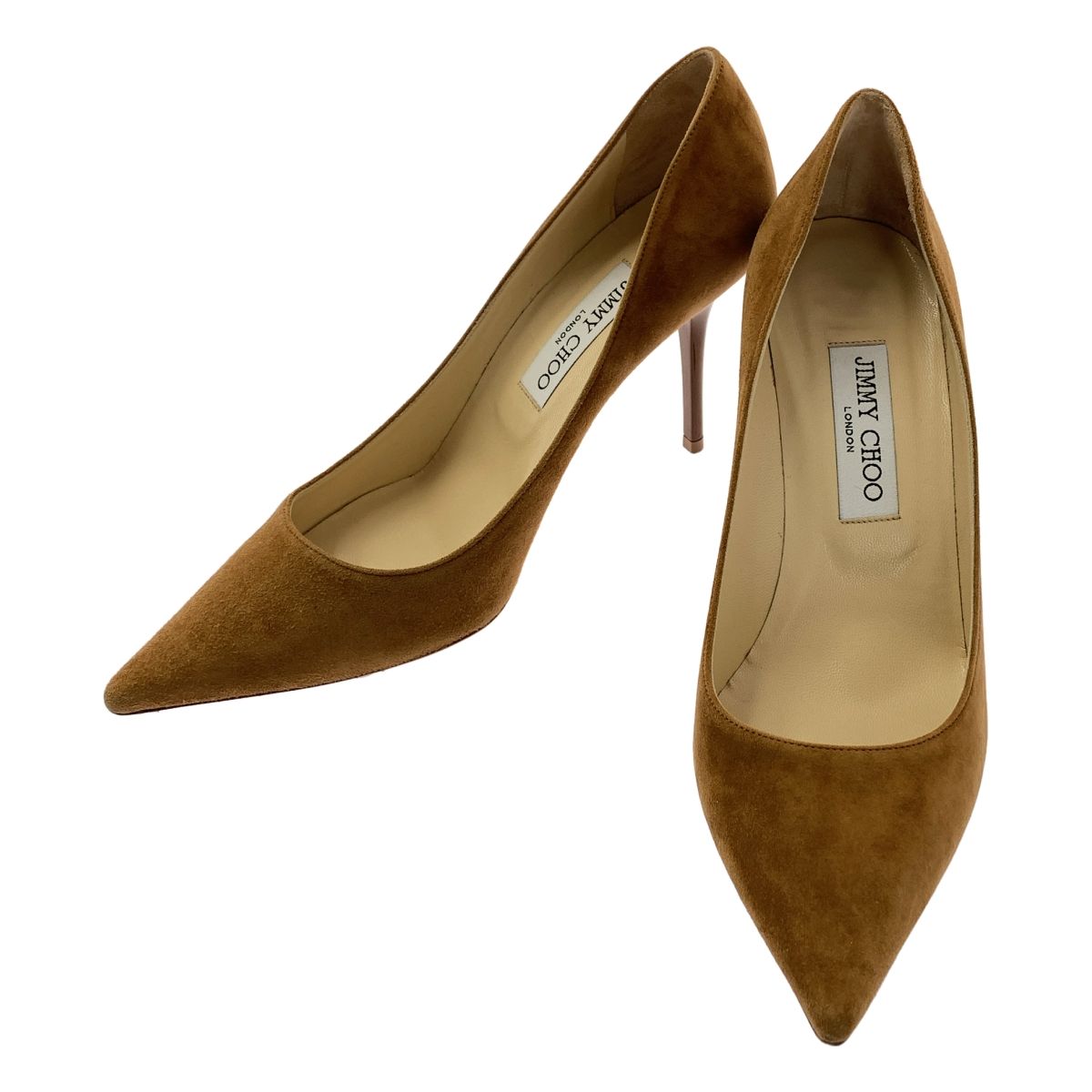 JIMMY CHOO ブラウン パンプス 美品】 JIMMY CHOO / ジミーチュウ | レザー ポインテッドトゥ