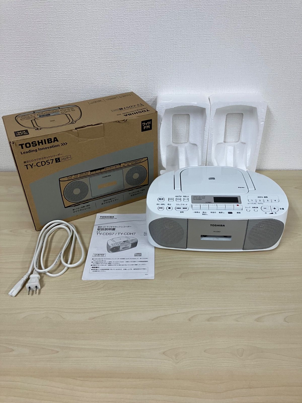 P/TOSHIBA CDラジオカセットレコーダー TY-CDS7 - メルカリ