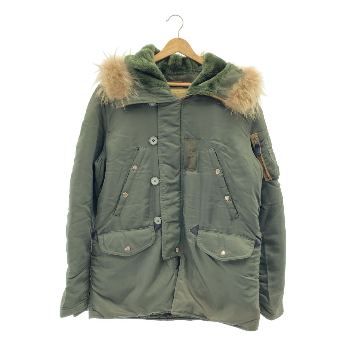 AVIREX / アヴィレックス | ラクーンファー付き N-3B タイトシルエット