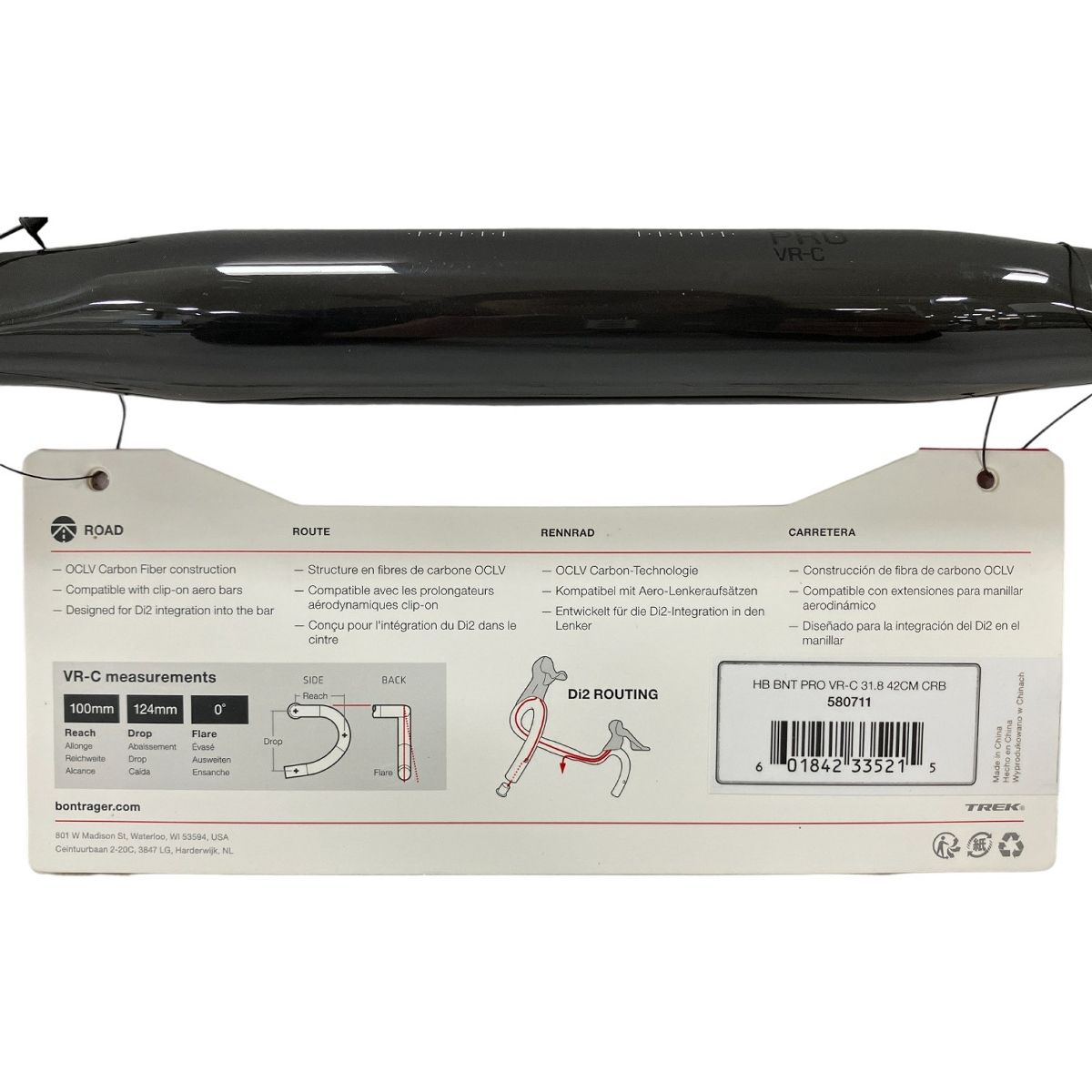BONTRAGER Pro VR-C Road Bar 42cm ハンドルバー ボントレ31.8mm 252g
