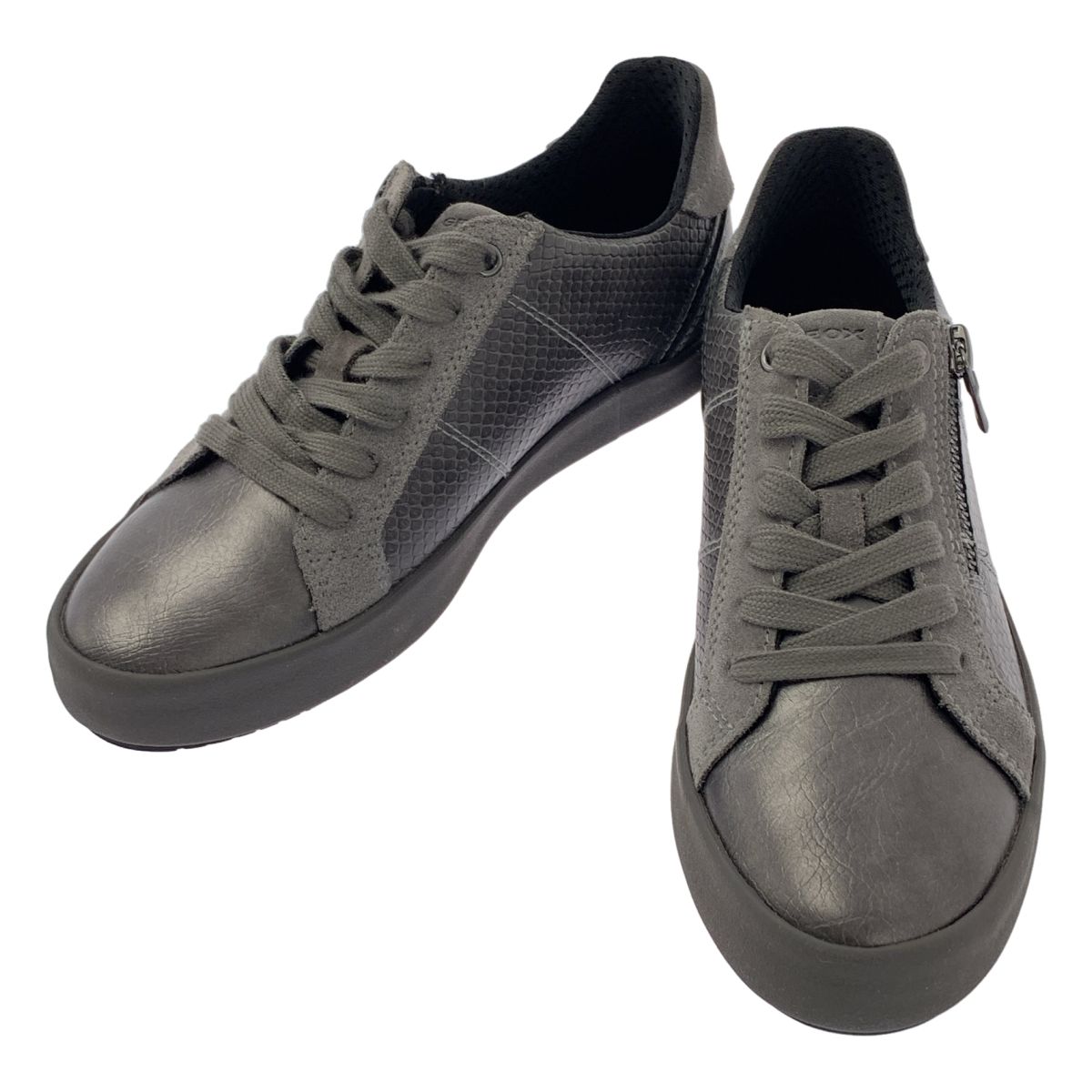 美品】 None / | GEOX / ジェオックス レザー レースアップ スニーカー 