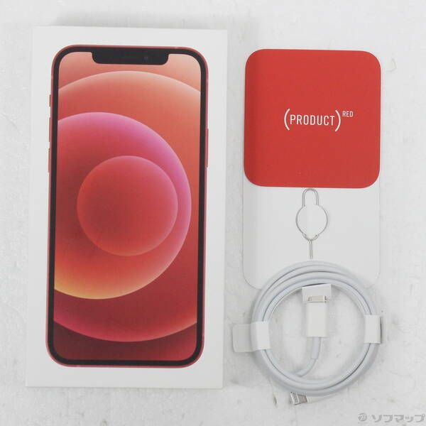 中古品〕 iPhone12 64GB プロダクトレッド MGHQ3J／A SIMフリー【371