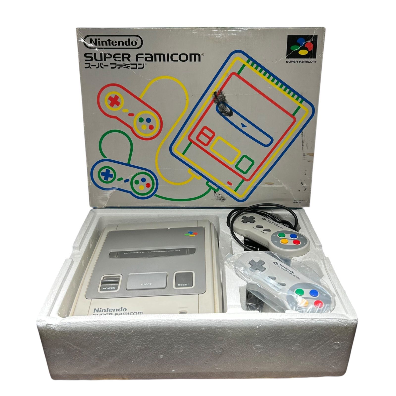 Nintendo SUPER Famicom スーパーファミコン SHVC-001 SHVC-JPN 箱付き