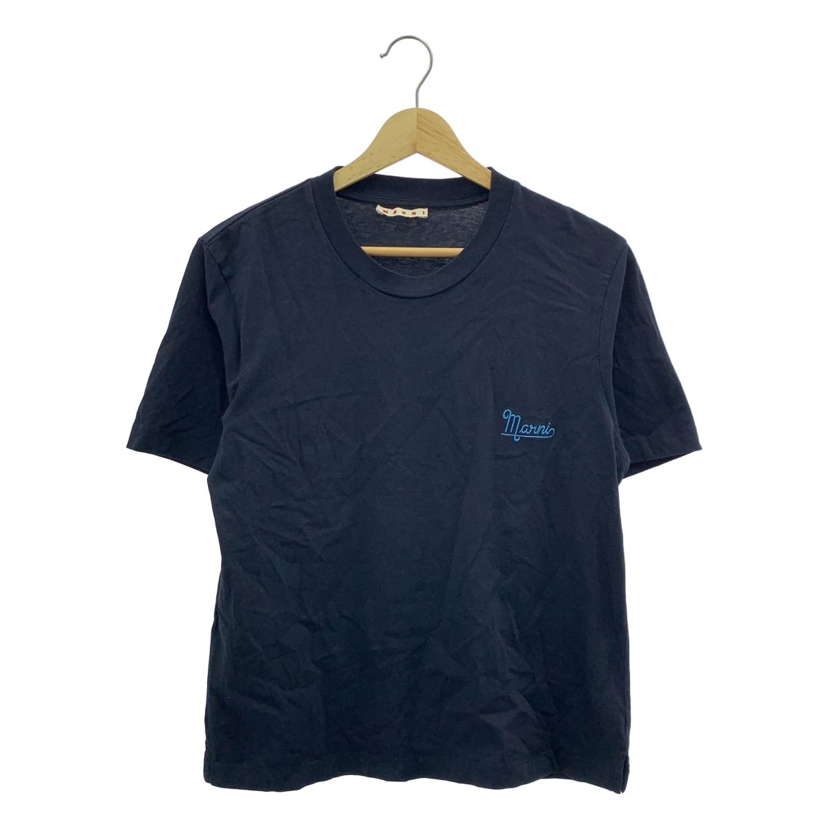 MARNI / マルニ | 2023SS | コットン 刺しゅう ロゴ Tシャツ | 38