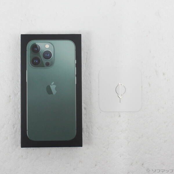中古品〕 iPhone13 Pro 128GB アルパイングリーン MNDX3J／A SIMフリー
