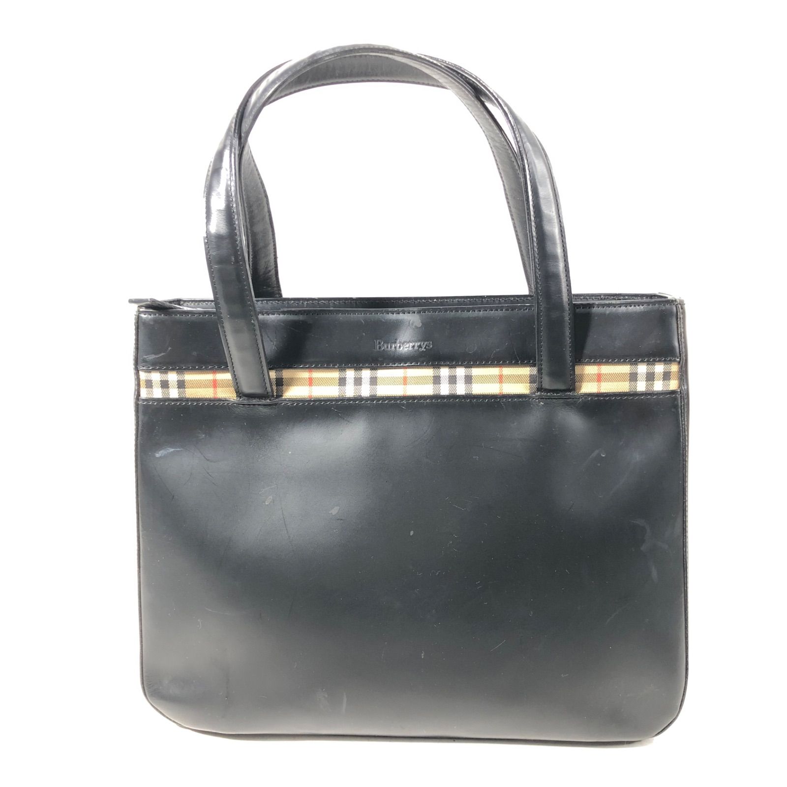 A1121-2-5 Burberry バーバリー レザーハンドバッグ レザートート